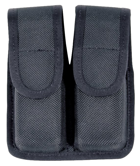 Blackhawk 44A000BK Double Mag Pouch  Black Cordura Compatible w/Single Stack/9mm/40/45                                                                                                                  