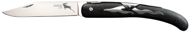 Cold Steel CS20KJ Kudu Lite 4.25" Folding Plain Polished 5Cr15MoV SS Blade/Black Woodgrain Zy-Ex Handle                                                                                                 