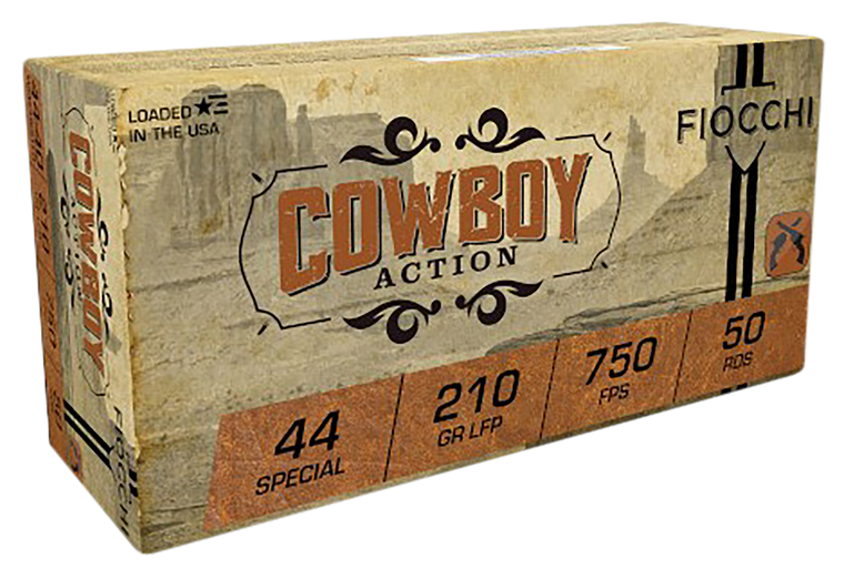 Fiocchi 44SCA Cowboy Action  44S&WSpl 210gr Lead Flat Point 50 Per Box/10 Case                                                                                                                          