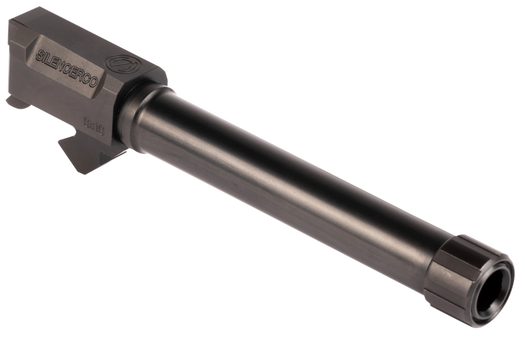 SilencerCo AC859 Threaded Barrel  5" 9mm Luger, Black Nitride Stainless Steel, Fits Sig P226                                                                                                            