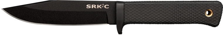 Cold Steel CS-49LCKD SRK Compact 5" Fixed Plain Black Tuff-Ex Finish SK-5 Steel Blade/Black Kray-Ex Handle Includes Sheath                                                                              