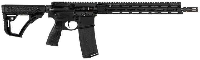 Daniel Defense 0212815049047 DDM4 V7 SLW 5.56x45mm NATO 30+1 14.50" Threaded Lightweight Profile Barrel, Black Hard Coat Anodized,  6 Position Stock w/SoftTouch Overmolding                            