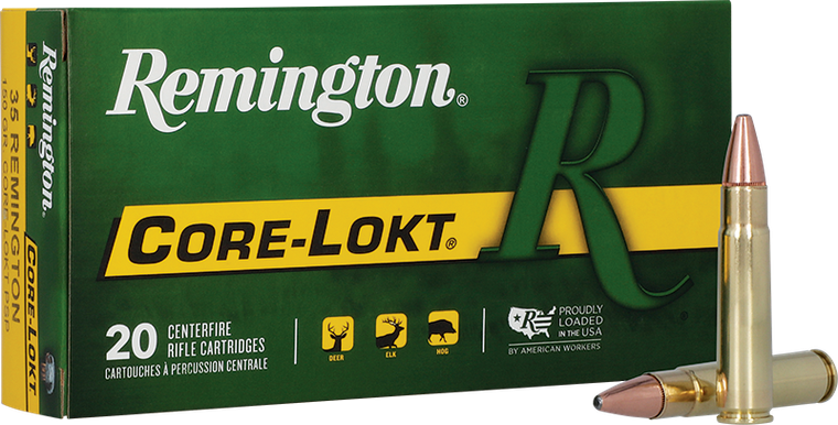 Remington Ammunition 21491 Core-Lokt  35Rem 150gr Soft Point Core-Lokt 20 Per Box/10 Case                                                                                                               
