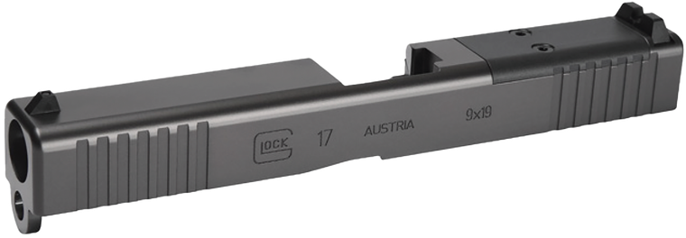 Glock 79009  Spare Slide Fits Glock 17 Gen 3 Black Matte Optic Ready Slide                                                                                                                              