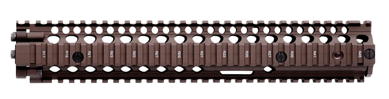 Daniel Defense 0100408001 M4A1 RIS II Handguard 12.25" 2-Piece, Free-Floating Style Made of 6061-T6 Aluminum with Flat Dark Earth Anodized Finish & Picatinny Rail for AR-15                            