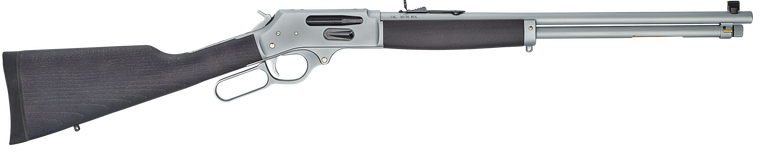 Henry H009GAW Side Gate All Weather Full Size 30-30 Win 5+1 20" Hard Chrome Plated Steel Barrel, Satin Hard Chrome Steel Receiver, Stained Hardwood Stock Right Hand                                    