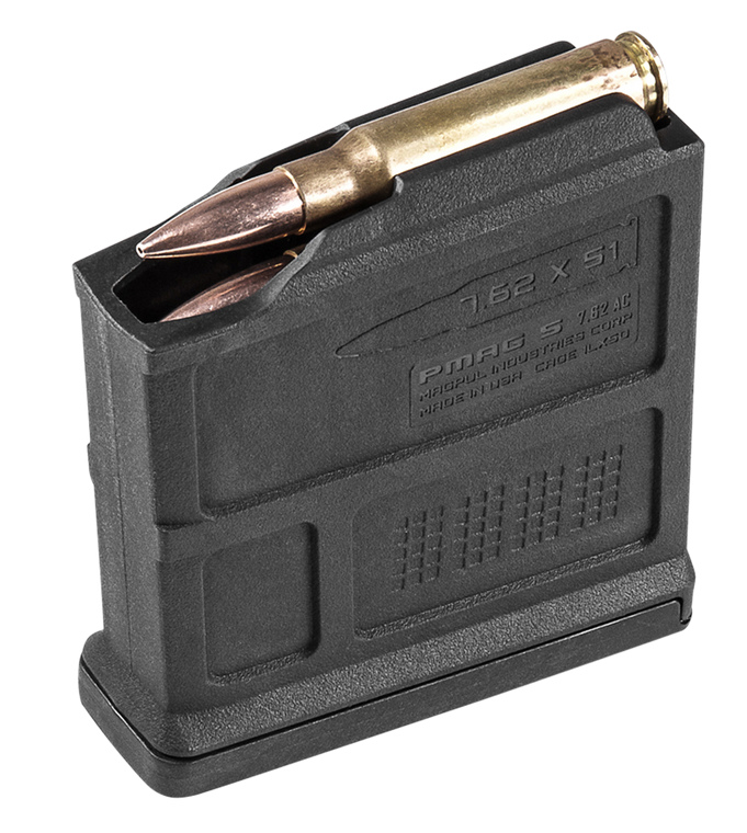 Magpul MAG549BLK PMAG  Black AICS 5rd 6.5 Creedmoor/308 Win/7mm-08 Rem/260 Rem/243 Win/7.62x51mm NATO for Short Bolt Action Rifles                                                                      