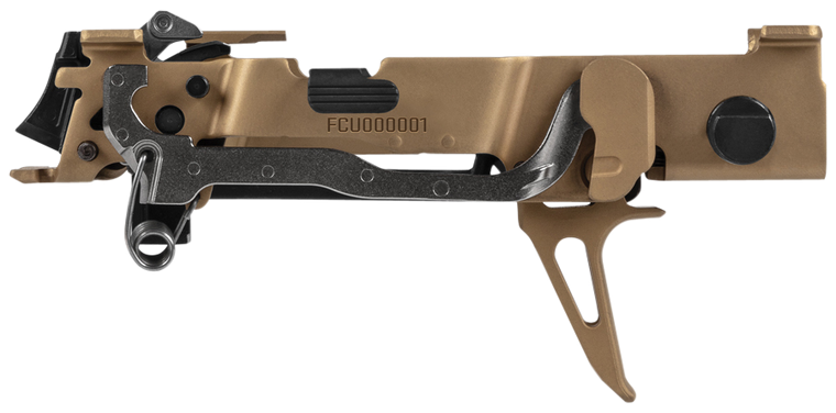Sig Sauer 8900160 P320 Custom Works Fire Control Unit *FFL Item (FCU Only), 9mm Luger/40 S&W/357 Sig, Gold Nitride, Titanium Frame & Flat Face Skeletonized Trigger, Fits Sig P320 Parts                