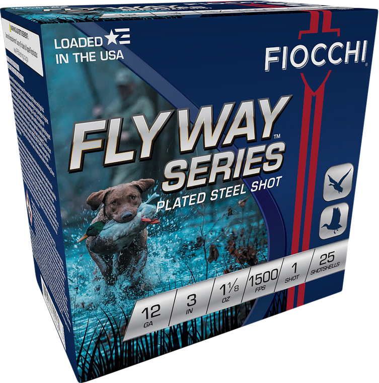 Fiocchi 123ST1 Flyway  12Gauge 3" 1 1/8oz 1Shot 25 Per Box/10 Case                                                                                                                                      