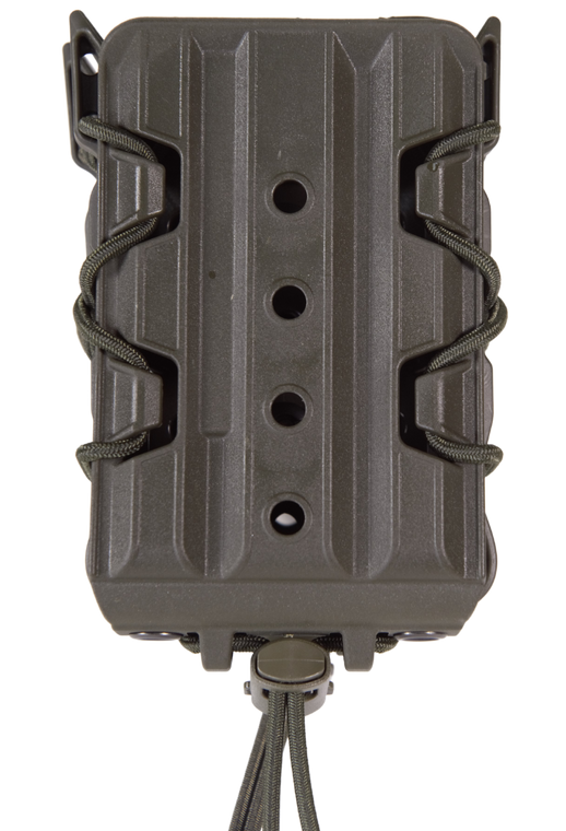 High Speed Gear 162R01OD X2R Taco V2 Mag Pouch Double, OD Green Polymer, Belt Clip/MOLLE U-Mount, Compatible w/ AR/AK Rifle Mags                                                                        