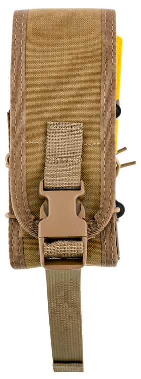 High Speed Gear 182RC0CB TACO X2R Mag Pouch Double Covered Coyote Brown Nylon MOLLE Compatible w/ Rifle                                                                                                 