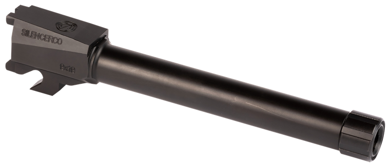 SilencerCo AC2413 Threaded Barrel  5.46" 9mm Luger, Black Nitride Stainless Steel, Fits Sig P320 Full Size                                                                                              