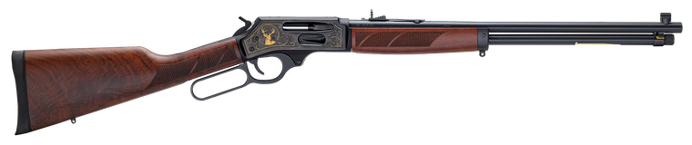 Henry H009GWL Side Gate Wildlife Full Size 30-30 Win 5+1 20" Blued Steel Barrel, Blued Steel Receiver, Fancy American Walnut Stock Right Hand                                                           