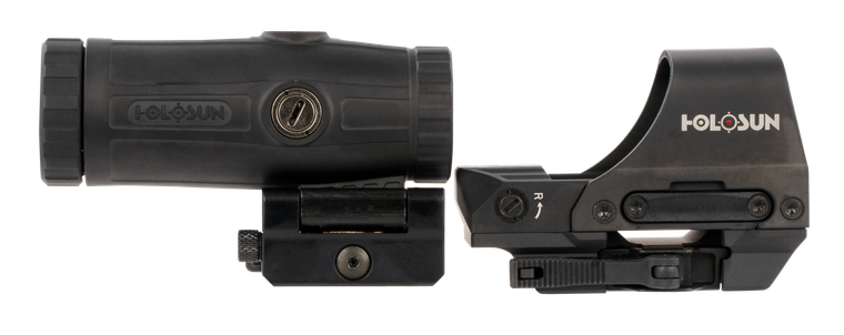 Holosun HS510CHM3X 510 & HM3X Combo Kit Black Anodized 1x/3x, 2 MOA Red Dot/65 MOA Circle Reticle                                                                                                       