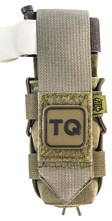 High Speed Gear 11TQ00OD TACO  Tourniquet Pouch, OD Green Nylon with Velcro Closure, Fits MOLLE, Compatible with Most Windlass-Style Tourniquets, Includes TQ Patch                                     