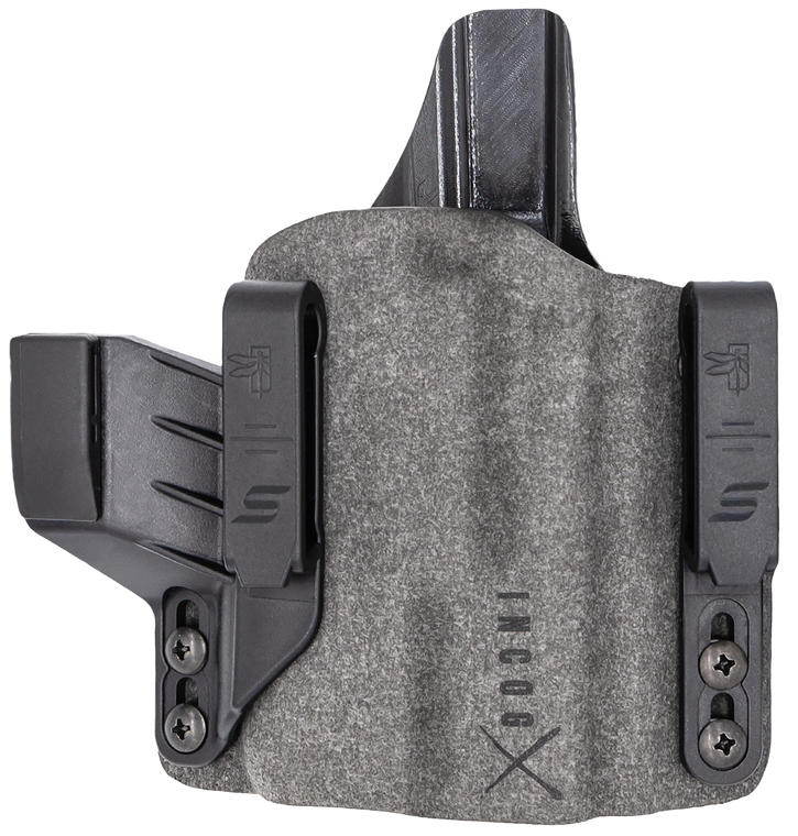 Safariland INCOG0895A0CX261 Incog X  IWB Gray Cordura Fits Glock 43X/48 Belt Clip Mount, Right Hand                                                                                                     