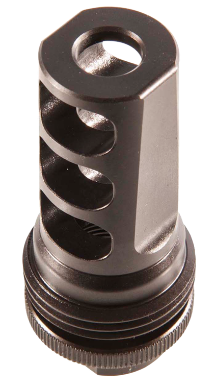 SilencerCo AC591 ASR Muzzle Brake Black Steel with 5/8"-24 tpi Threads for 30 Cal                                                                                                                       