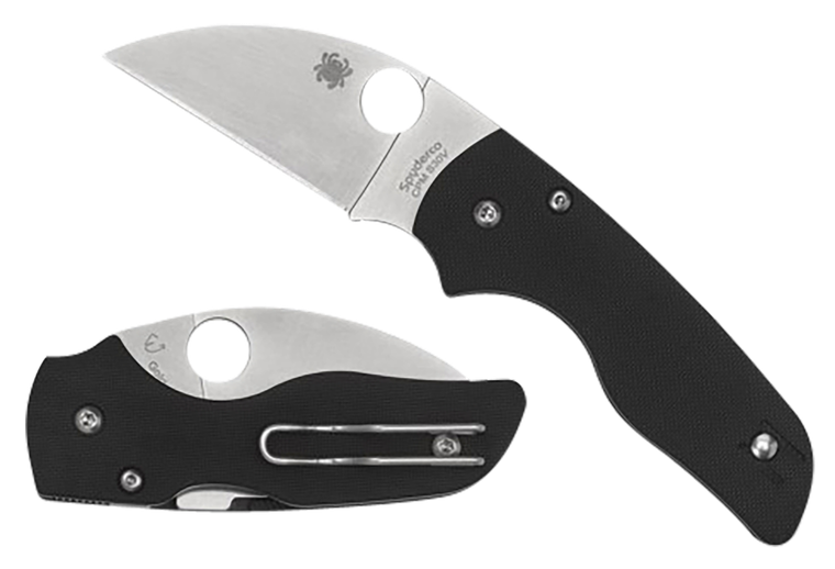 Spyderco C230GPWC Lil' Native  2.44" Folding Wharncliffe Plain CPM S30V SS Blade/Black Textured G10 Handle Includes Pocket Clip                                                                         