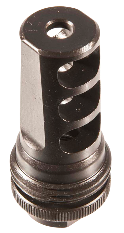 SilencerCo AC142 ASR Muzzle Brake Black Steel with 1/2"-28 tpi Threads for 5.56x45mm NATO                                                                                                               