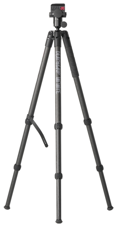 Bog-Pod 1163389 DeathGrip Infinite Tripod, Carbon Fiber with Black Finish, Ball Head Mount, Hybrid Foot & DeathGrip Clamping System 6.5"-59"                                                            