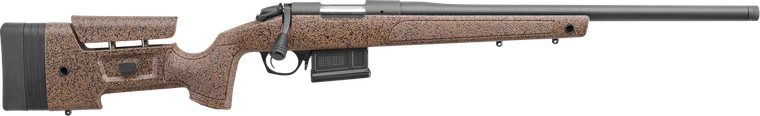 Bergara Rifles B14S354C B-14 HMR 22-250 Rem 5+1 24" Graphite Black Cerakote Barrel, Black Speckled Brown Molded w/Mini-Chassis, Adjustable LOP & Cheek Piece Stock, Right Hand                          