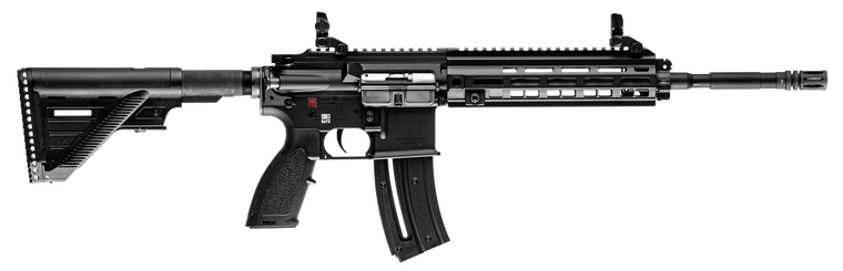 HK 81000401 HK 416  22 LR 20+1 16.10" Black Steel Threaded Barrel Aluminum w/M-LOK & Picatinny Rail Black Aluminum Receiver Black Retractable Stock Right Hand                                          