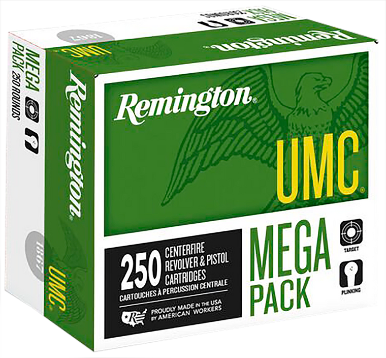 Remington Ammunition 23779 UMC Mega Pack 40S&W 180gr Full Metal Jacket 250 Per Box/4 Case                                                                                                               