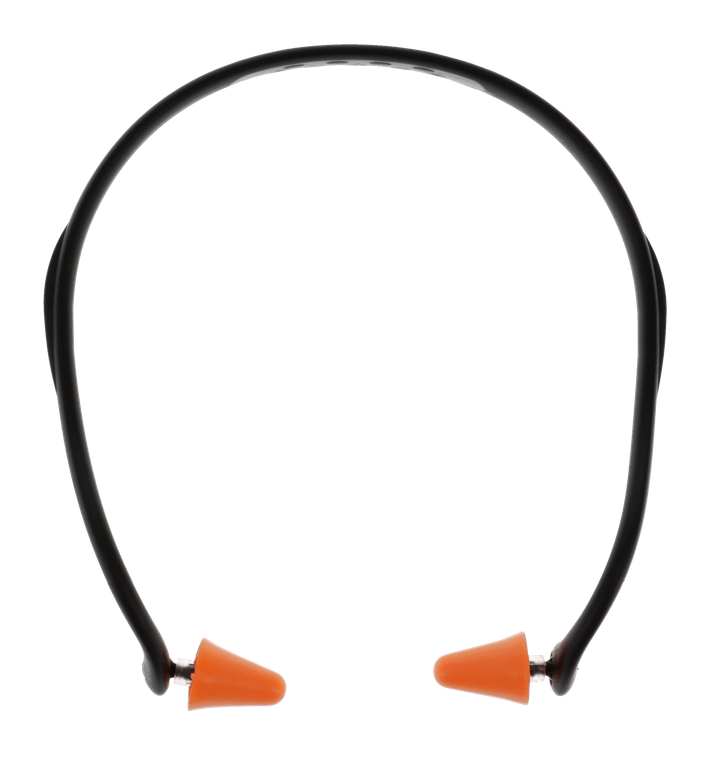 Walker's GWPPLGBND Pro-Tek Ear Plug Band Foam, 25 dB, Behind The Neck Orange/Black Adult                                                                                                                