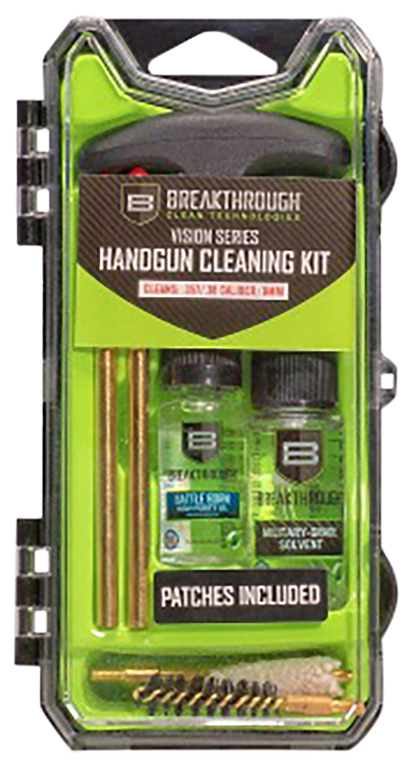 Breakthrough Clean BTECC9 Vision Series Cleaning Kit 9mm & 38 Cal Pistol/9 Pieces Multi-Color                                                                                                           