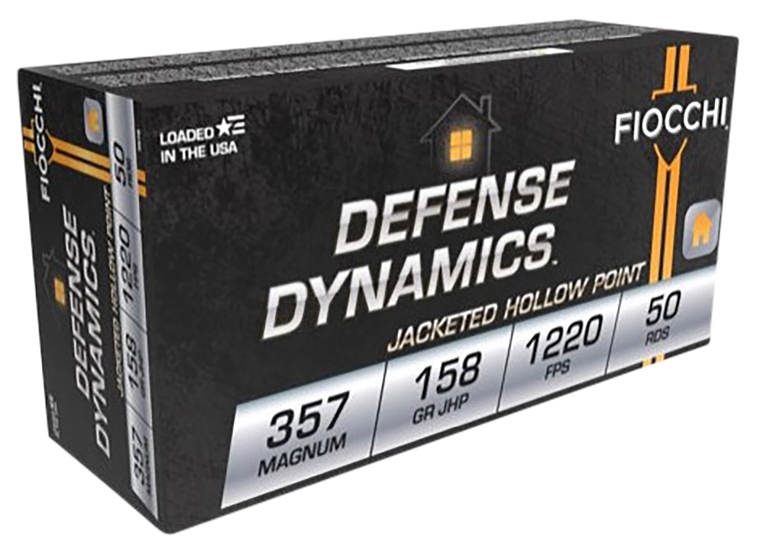 Fiocchi 357B Defense Dynamics  357Mag 158gr Jacketed Hollow Point 50 Per Box/20 Case                                                                                                                    