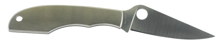 Spyderco C138P GrassHopper  2.30" Folding Clip Point Plain 12C27 Sandvik Blade Engraved Spyderco Bug Stainless Steel Handle                                                                             