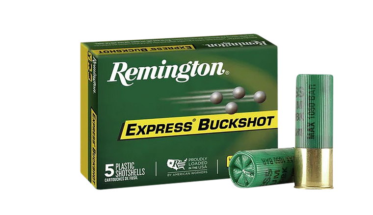 Remington Ammunition 20640 Express Buckshot 12Gauge 3" 4Buck Shot 5 Per Box/ 50 Case                                                                                                                    