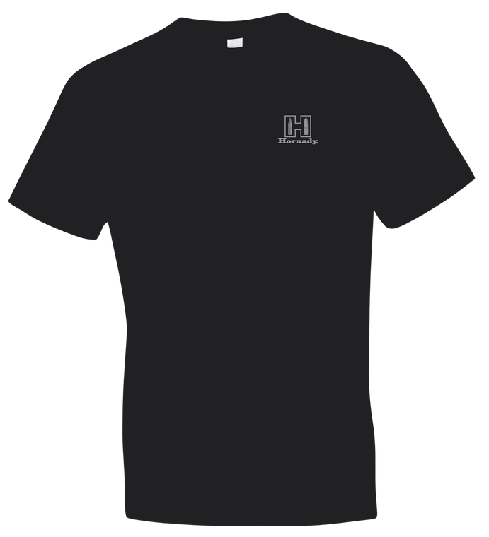Hornady Gear 30123 Fueled By Hornady  Black Cotton, Short Sleeve Semi-Fitted Large                                                                                                                      