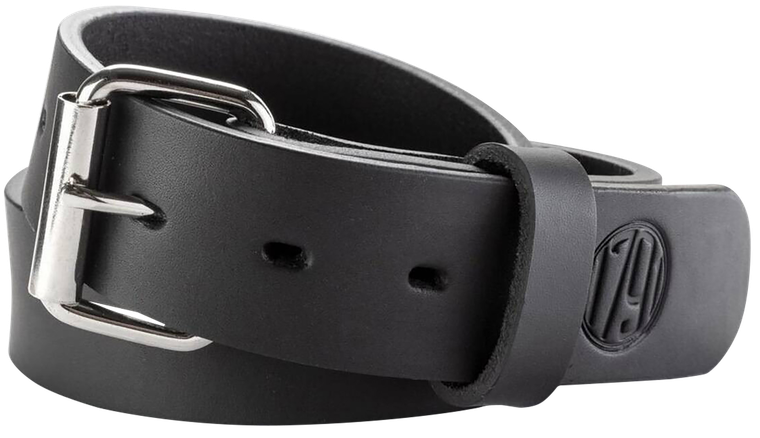 1791 Gunleather BLT014650SBLA 01  Gun Belt Stealth Black Leather 46/50 1.50" Wide Buckle Closure                                                                                                        
