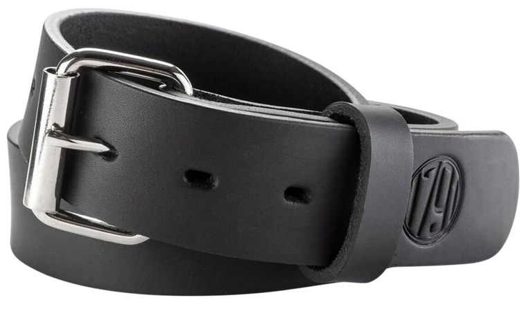 1791 Gunleather BLT014246SBLA 01  Gun Belt Stealth Black Leather 42/46 1.50" Wide Buckle Closure                                                                                                        