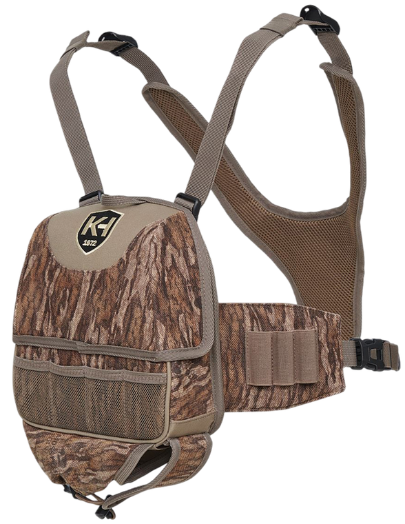 Knight & Hale KHT0103 Run N Gun Turkey Vest Chest Mossy Oak Bottomland                                                                                                                                  