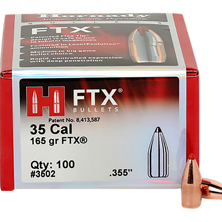 Hornady 3502 FTX  35 Cal .355 165 gr Flex Tip eXpanding 100 Per Box/ 15 Case                                                                                                                            