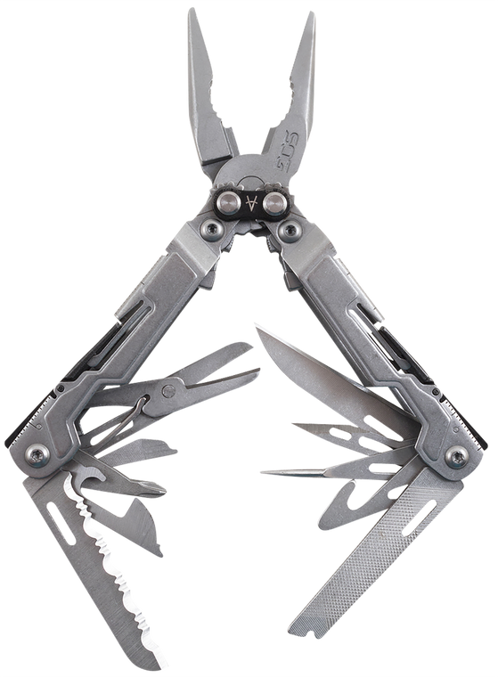 S.O.G PowerPint 8-Tool Multi-Tool - Stonewashed Stainless Steel