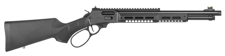 Smith & Wesson 14195 1854 Stealth Hunter 45 Long Colt 8+1 16.30" Black Armornite Threaded Barrel, Black Anodized Aluminum Receiver w/Picatinny Rail, Fixed w/Textured Grip Panels Black Synthetic Stock 