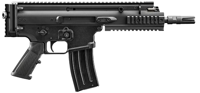FN 38101240 SCAR 15P 5.56x45mm 30+1 7.50" Black Chrome Lined Steel Barrel, Black Anodized Aluminum Picatinny Rail Receiver, Black Polymer Grip, Ambidextrous                                            