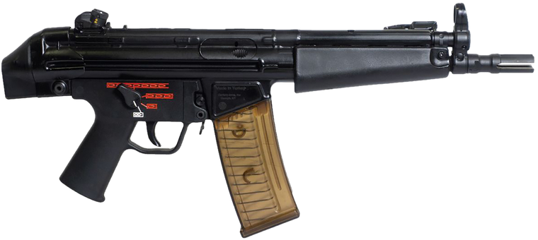 Century Arms HG7888N AP53  5.56x45mm NATO 30+1 8.30" Black Steel Barrel, MP5 Compatible Handguard, Black Stamped Receiver, Black Navy Style Grip                                                        
