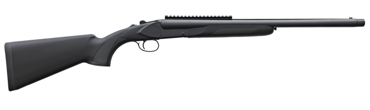 Akkar USA 512 High Noon Defense 12 Gauge 20" Side-by-Side Shotgun w/ 5 Extended Chokes - Black