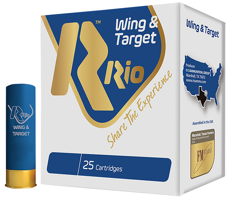 Rio Ammunition WT288 Wing & Target  12Gauge 2.75" 1oz 8Shot 25 Per Box/10 Case                                                                                                                          