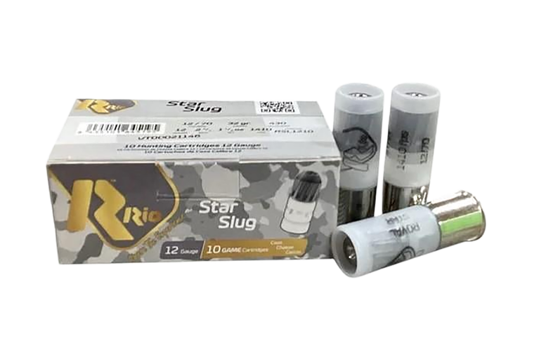 Rio Ammunition RSL1210   12Gauge 2.75" Slug Shot 10 Per Box/25 Case                                                                                                                                     