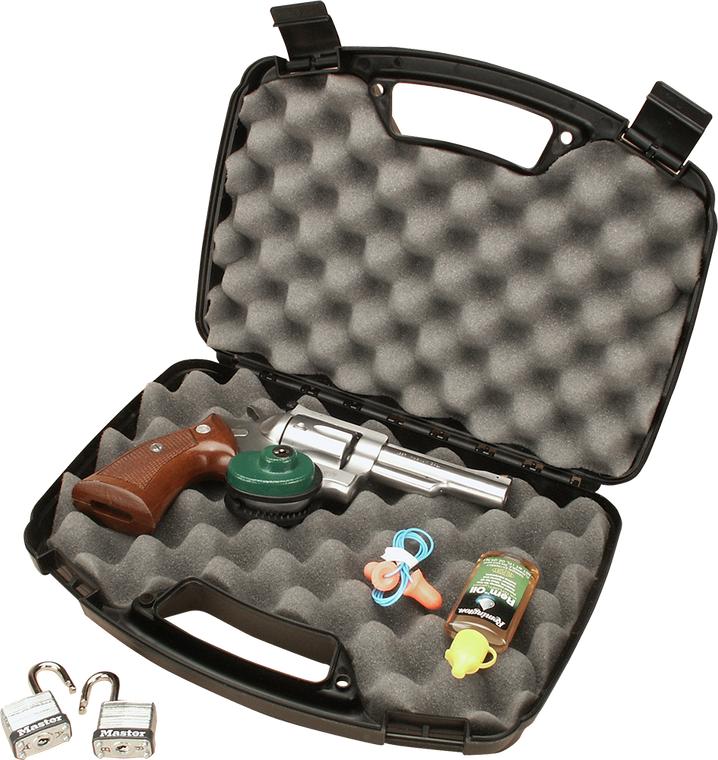 MTM Case-Gard 80740 Single Handgun Case  13" Black Handgun Polypropylene                                                                                                                                