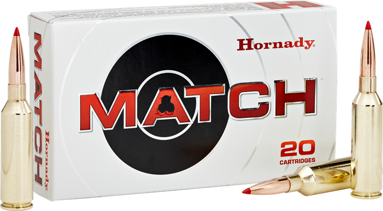 Hornady 82180 Match  300WinMag 195gr Extremely Low Drag Match 20 Per Box/10 Case                                                                                                                        