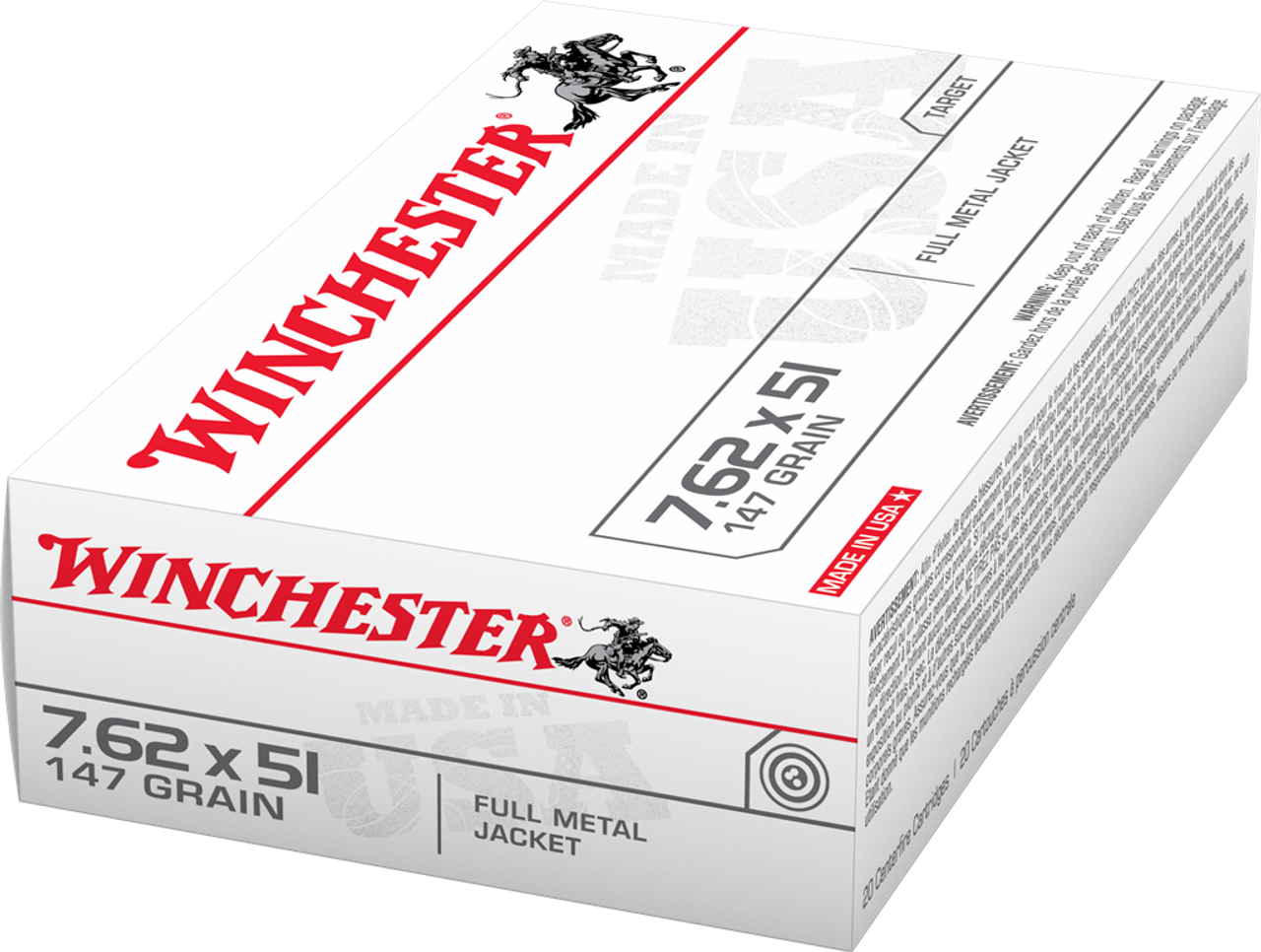 Winchester 7.62 x 51mm NATO 147 GR (20 rds) Box 1