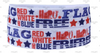 5/8", Patriotic FOE, Red, White and Blue Elastic, Hero Fold Over Elastic, Stars and Stripes FOE, Holiday Elastic, Fold Over Elastic, Elastic Hair Ties, DIY Hair Ties, Wholesale Elastic, 3 YARDS