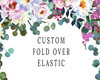 5/8", Custom Design FOE, 100 yard spool, your design, Custom Elastic Hair Ties, Fold Over Elastic