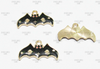 25x11mm, Halloween Charms, Enamel Charms, Bat Charms, Small Charm Pendants, Necklace Charms, Charms for Bracelets, Holiday Charms, Wholesale Charms, 2PCS